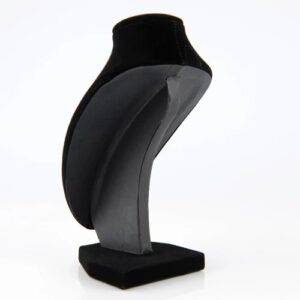 CUELLO EXHIBIDOR DE TERCIOPELO COLOR NEGRO 24 CM