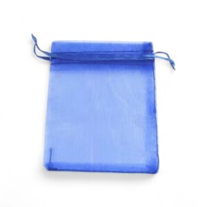 BOLSA DE ORGANZA 7X9CM AZUL REY 100 UNIDADES