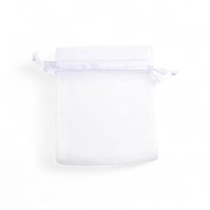 BOLSA DE ORGANZA 7X9CM BLANCA 100 UNIDADES