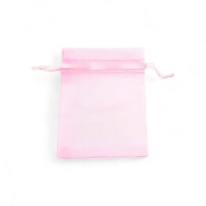 BOLSA DE ORGANZA 7X9CM ROSADO 100 UNIDADES