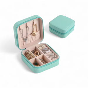 JOYERO DE VIAJE VERDE CLARO