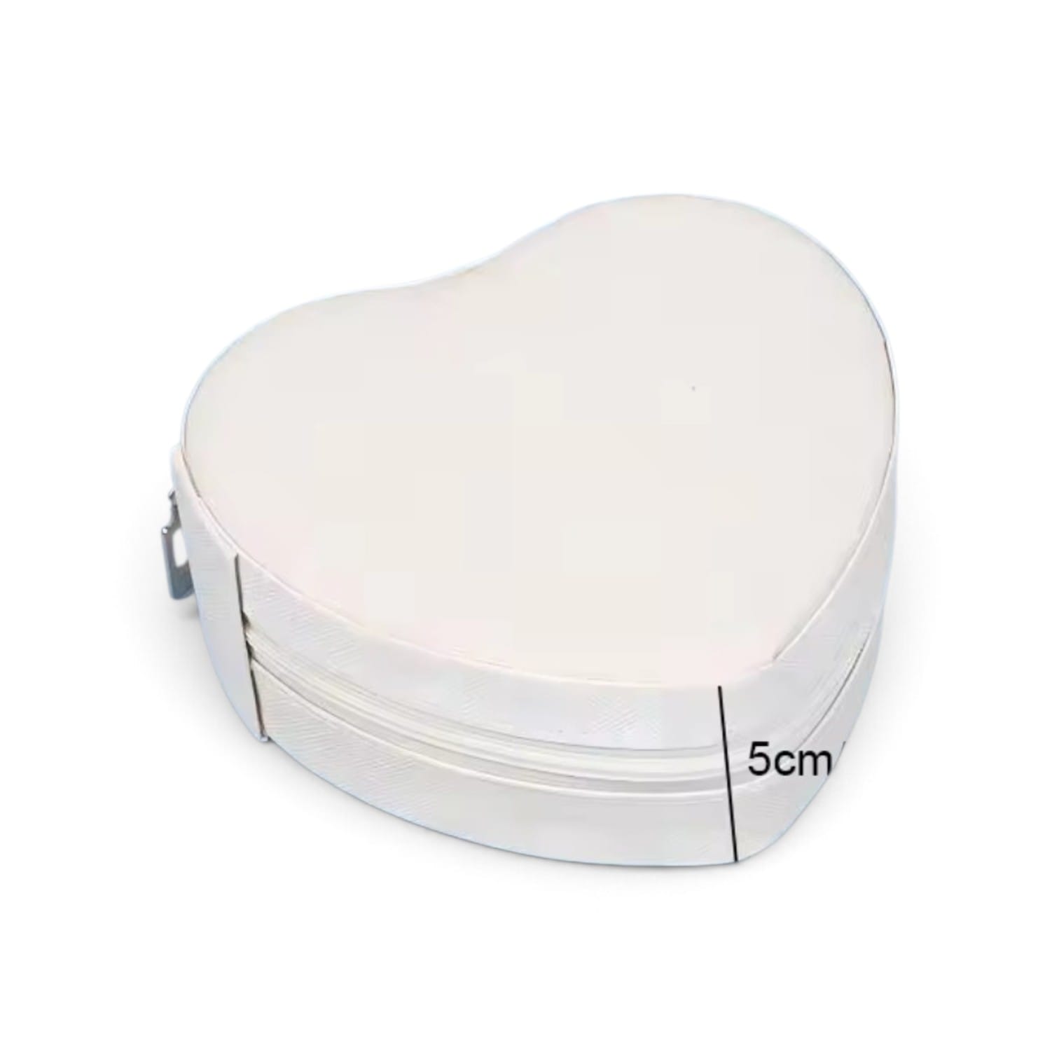 JOYERO CORAZON COLOR BLANCO